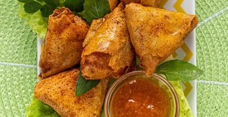 Samoussas au cari de légumes